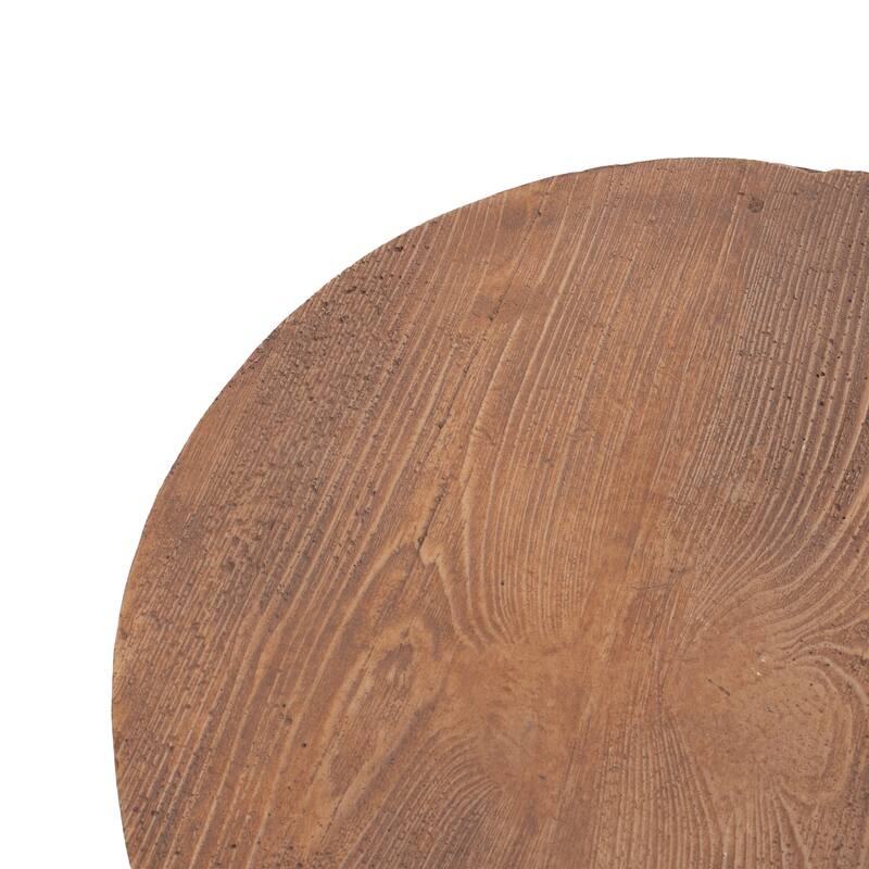 Christopher Knight Home - Marchand MGO Patio Three-Legged Wood-Grain Round Side Table