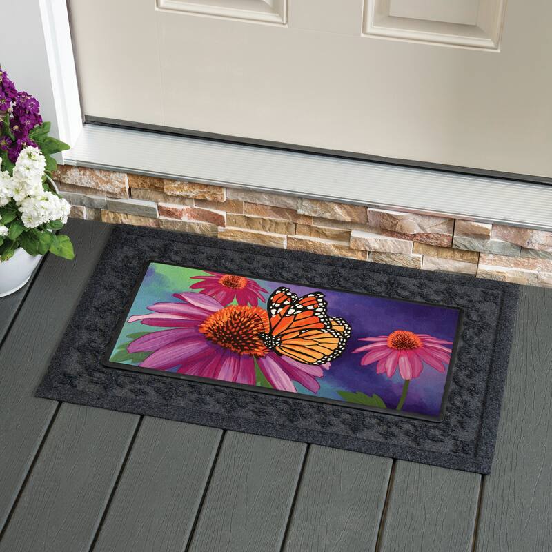 22 in. x 10 in. Cornflower & Butterfly Sassafras Switch Mat