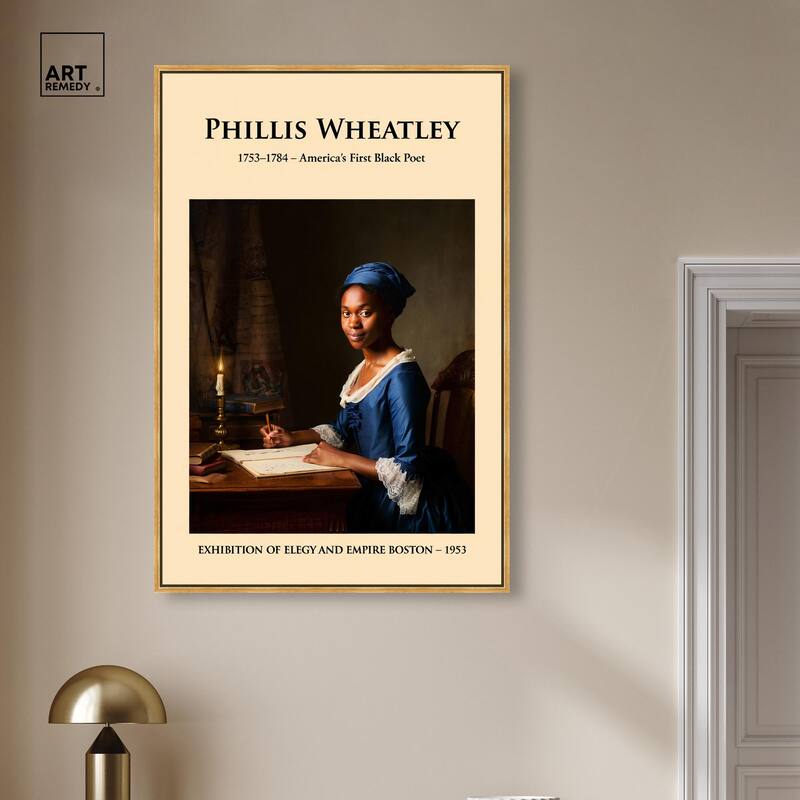 America's First Black Poet Canvas by Art Remedy