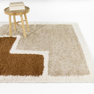 Azzouni Modern Colorblock Area Rug