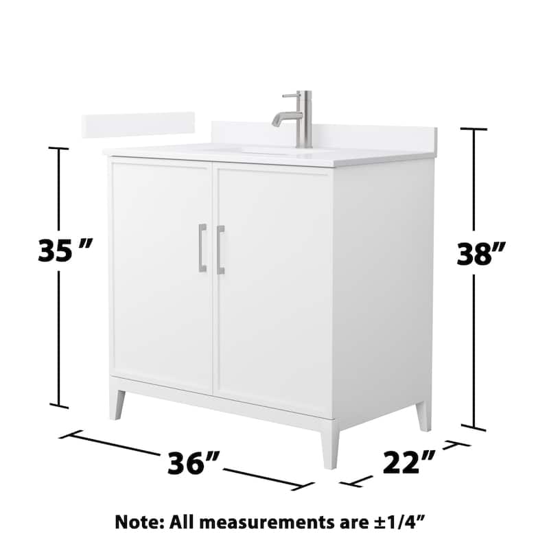 Wyndham Collection WCH717136S-QTZ-UNSMXX Elan 36" Free Standing Single