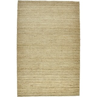 HomeRoots 5' X 8' Tan Ivory And Taupe Hand Woven Area Rug - 5' x 8 ...