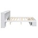 preview thumbnail 21 of 22, Queen Size Platform Bed with Drawer and Multi-Storage Headboard, Wooden Bed Frame with Cabinet, No Box Spring Required, Grey