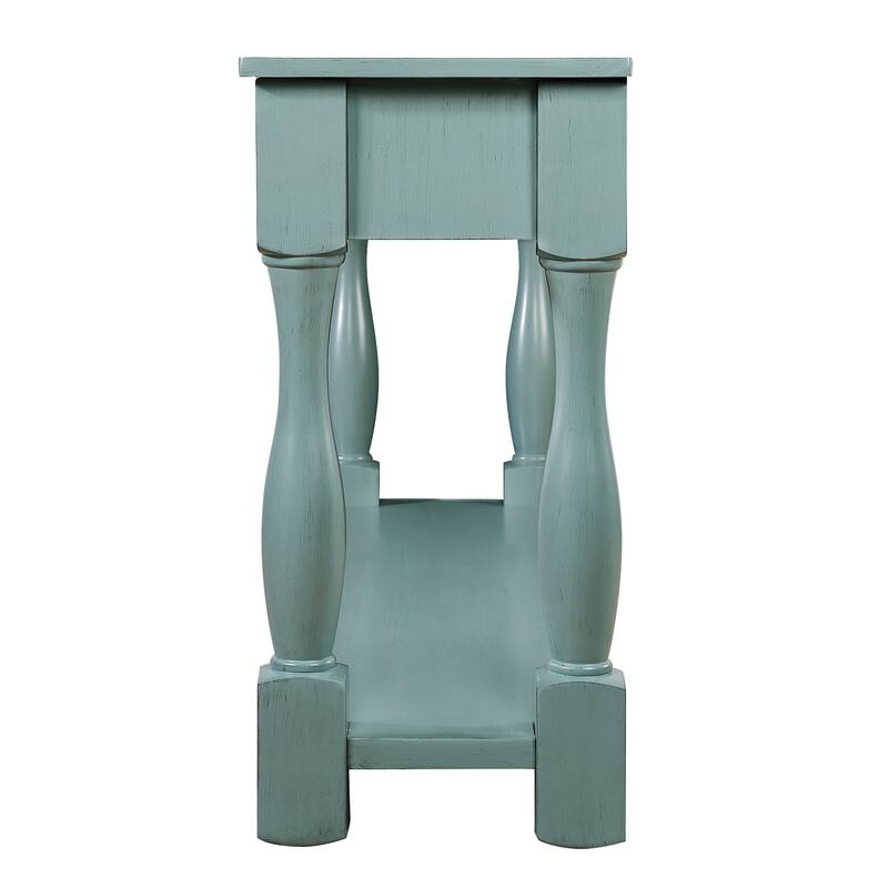 63inch Wood Console Table With Solid Wood Frame Legs Hallway Sofa Table For Entryway Hallway