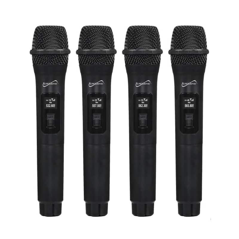 Supersonic 4 Channel 2.4G Wireless Microphone System