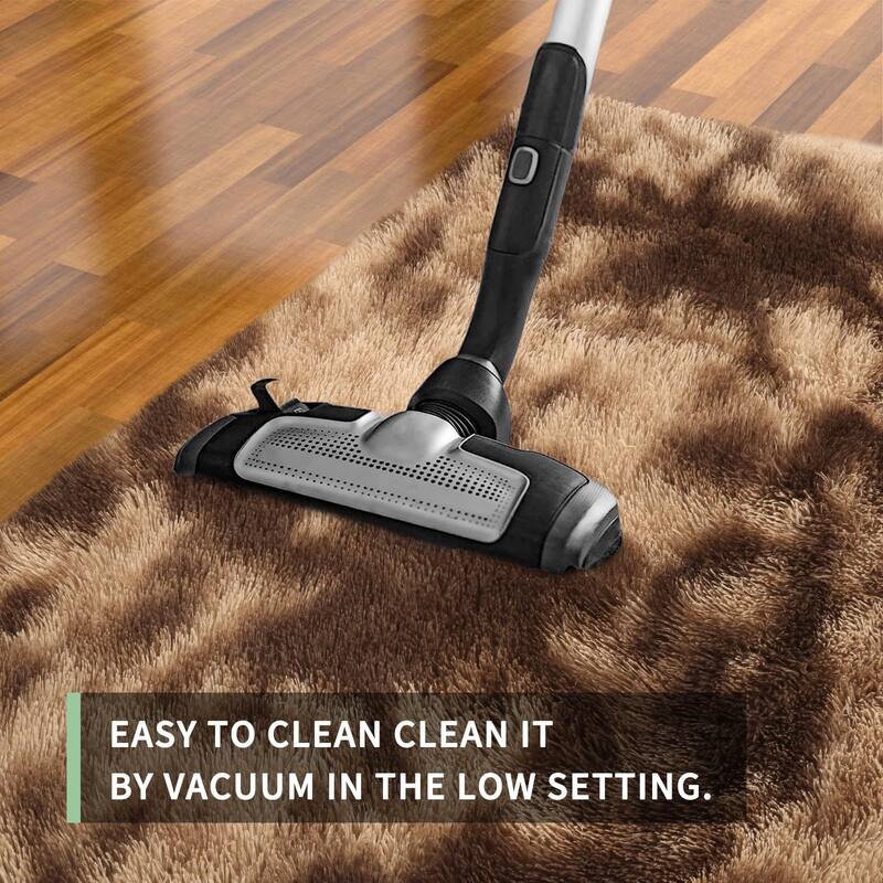 Area Rugs 8x10 Living Room, Large Area Rug Shag Shaggy Carpet Soft Plush Furry Bedside Rug, Machine Washable Area Rug - 6' x 7'