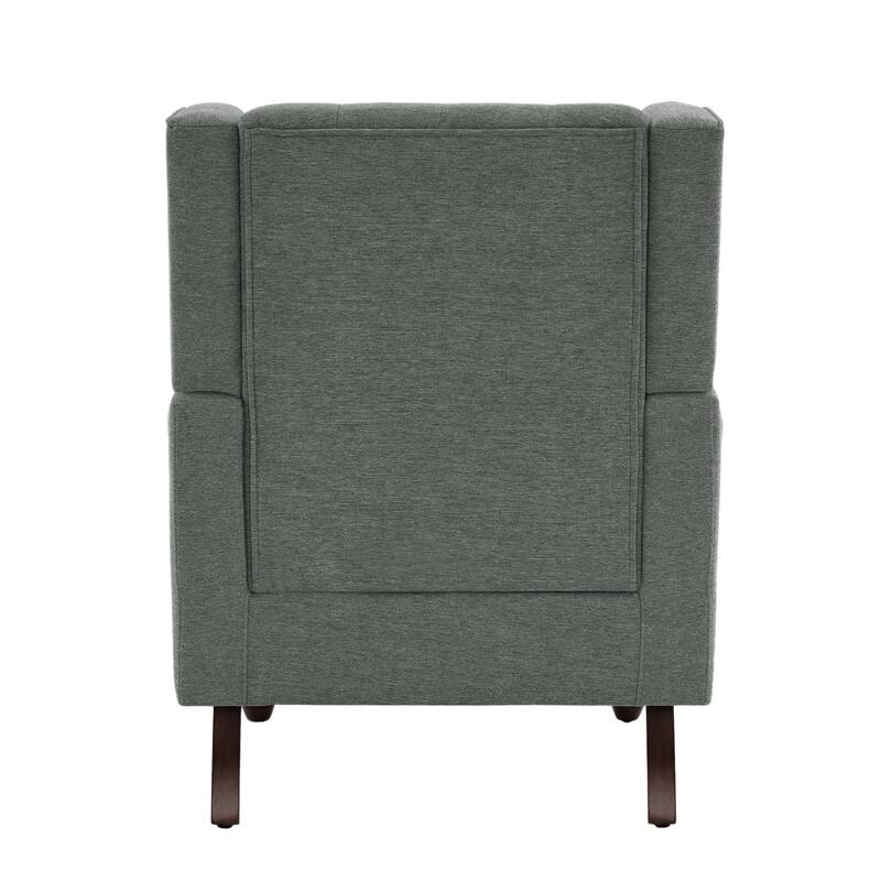 Button-Tufted Accent Chair Wingback Armchair - 38"H
