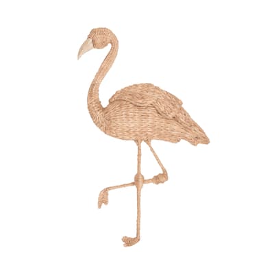 Woven Flamingo Wall Decor