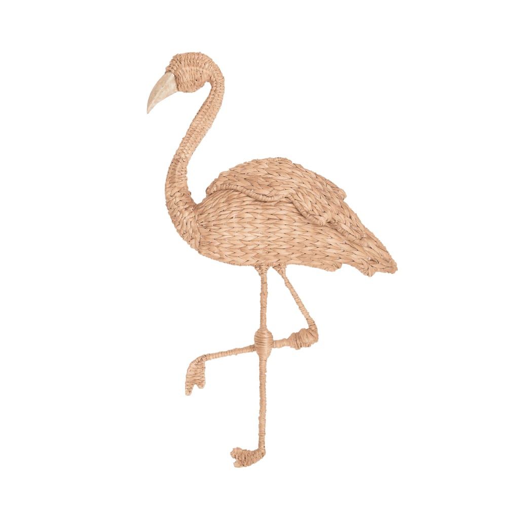 Woven Flamingo Wall Decor
