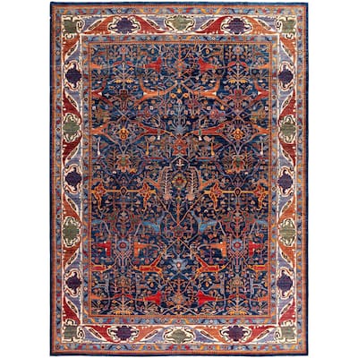 Serapi One-of-a-Kind Hand-Knotted Area Rug - Blue - 10' 0" x 13' 10"