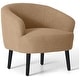preview thumbnail 12 of 71, Bayville Sherpa Polyester Upholstered Barrel Chair - Faux Shearling