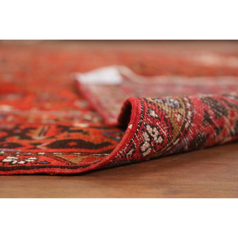 Hand Knotted Oriental 100% Wool Carpet Traditional Medallion Oranges & Rust Heriz Area Rug - 12' 10'' X 9' 2''