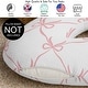preview thumbnail 3 of 4, Sweet Jojo Designs Pink Bows Girl 100% Cotton Muslin Nursing Pillow Cover Case - Elegant Bow for the Ballerina Ballet Collection