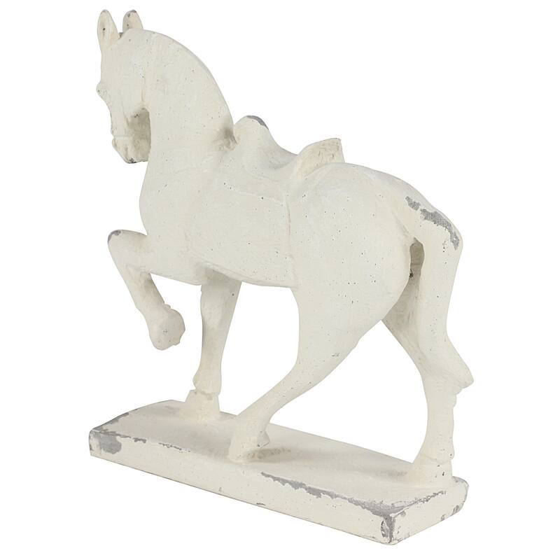 Fiberglass Horse Decorative Sculpture - White - Roche River Decor