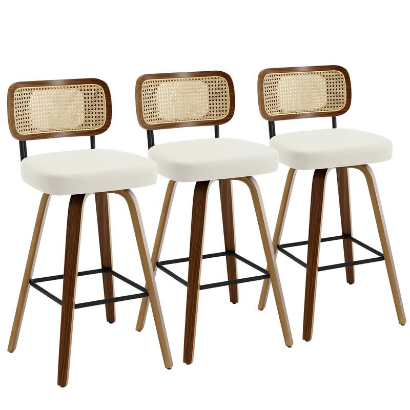 26"/29" Swivel Bar Stools/ Counter Stools with Bentwood Legs
