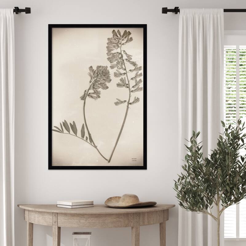 Wildflower Journal Vintage No. 6 by Nathan Larson Wood Framed Wall Art Print