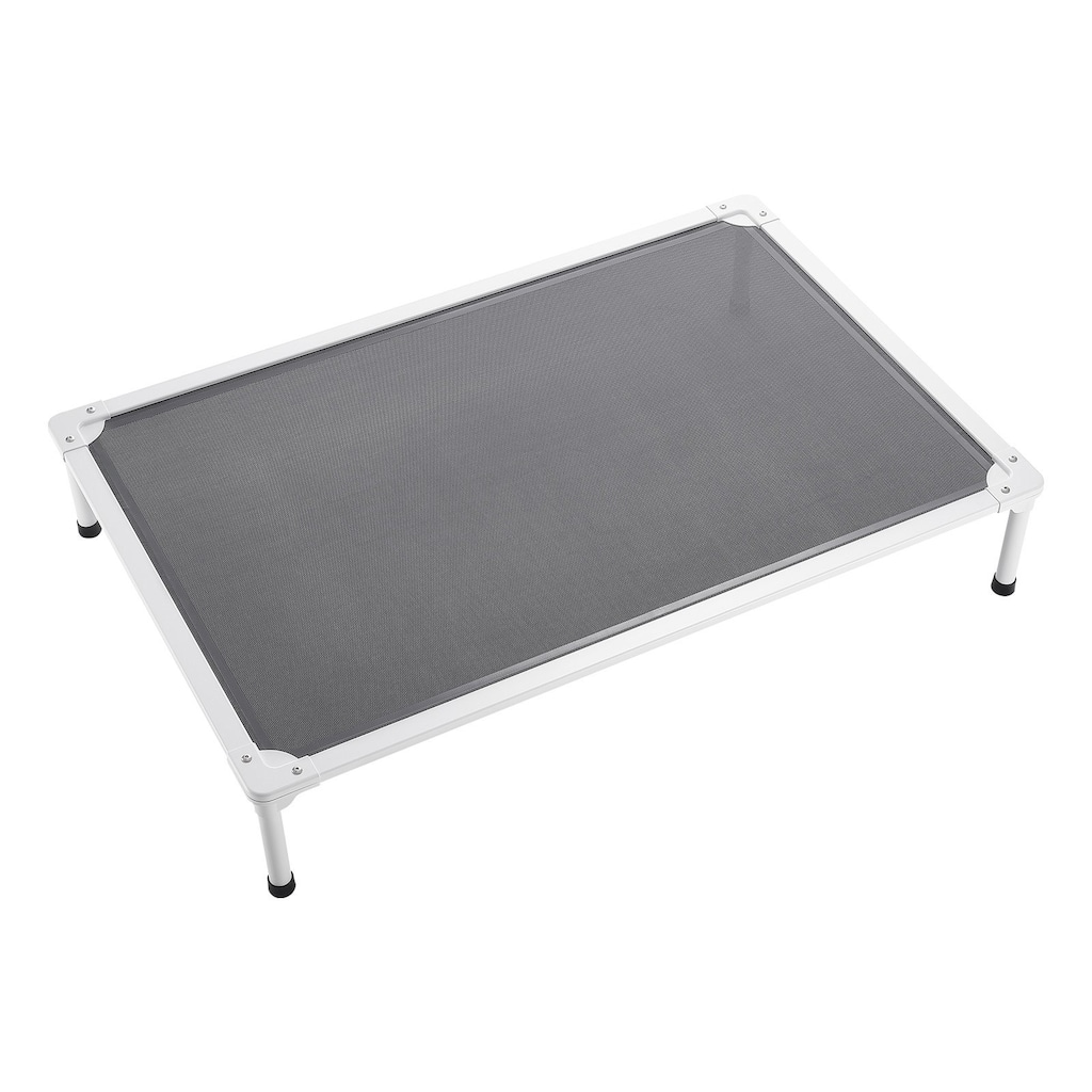 Heavy-Duty Aluminum Frame & Breathable Mesh, 110 lbs. Load, Waterproof, Indoor-Outdoor Pet Cot for Medium to Large Dogs