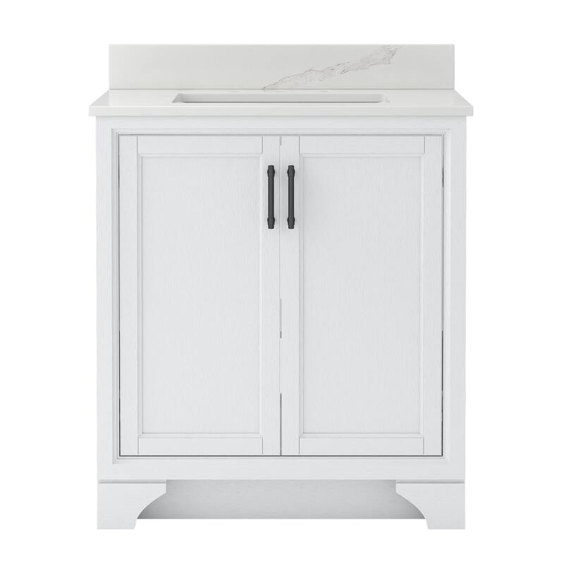 CRAFT + MAIN LCVT3122-QCB Lanagan 31" Free Standing Single Basin - White
