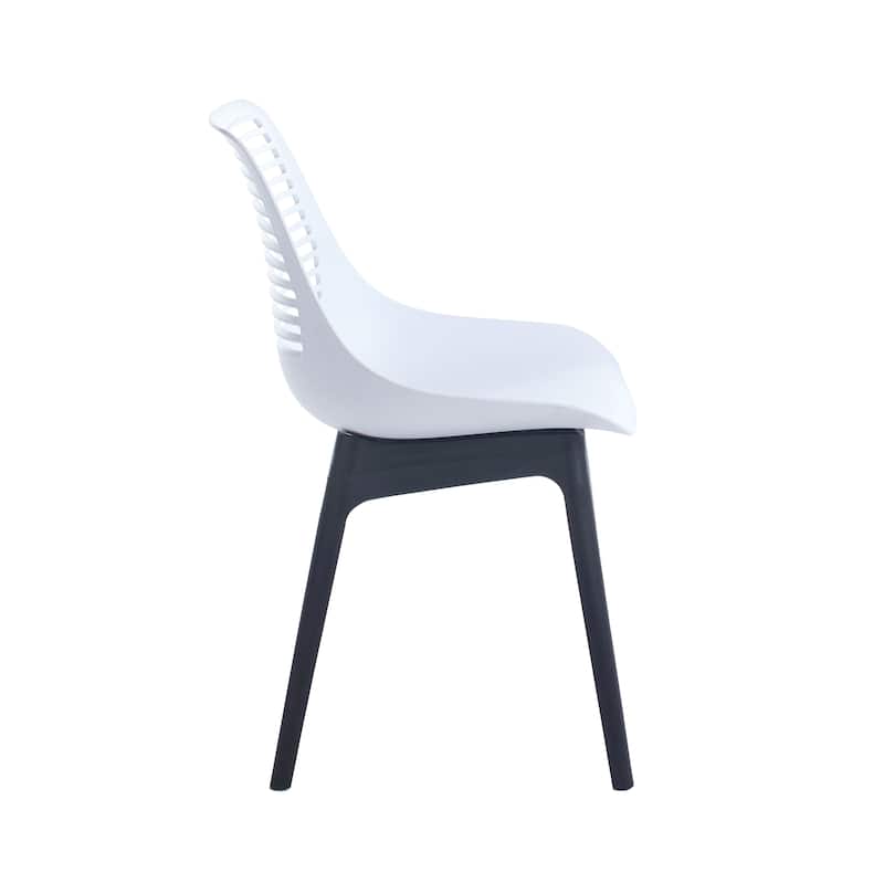 Porthos Home Moe Dining Chairs Set of 2, Sturdy Plastic Shell And Legs