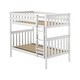 preview thumbnail 6 of 26, Now Furniture Solid Wood Twin Over Twin Bunk Bed with Straight Ladder