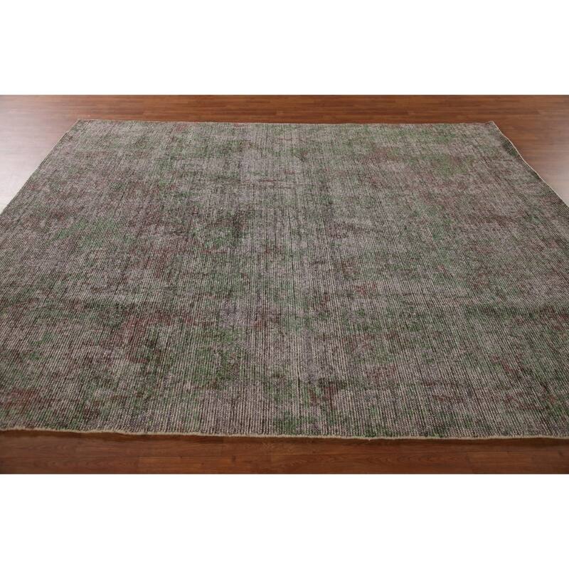 Abstract Modern Area Rug Hand-Knotted Bedroom Wool Carpet - 8'0"x 9'9"