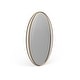 preview thumbnail 1 of 9, Allan Andrews White & Gold Oval Decorative Rania Wall Mirror White
