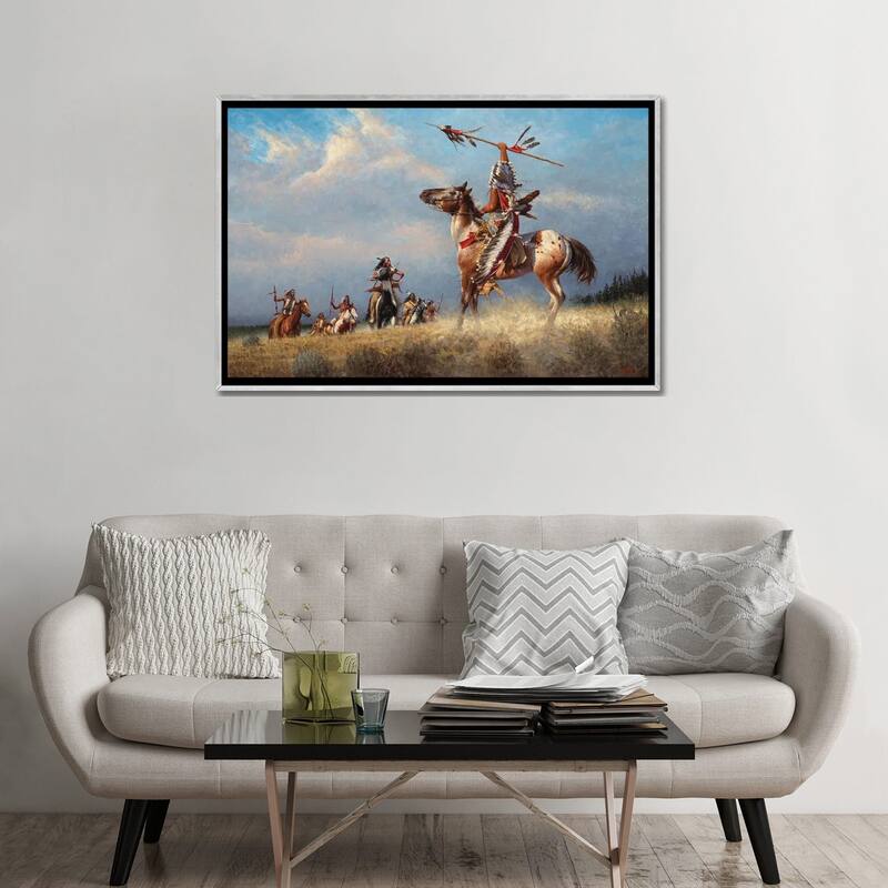 iCanvas "Gathering The Eagles" by Joe Velazquez Framed