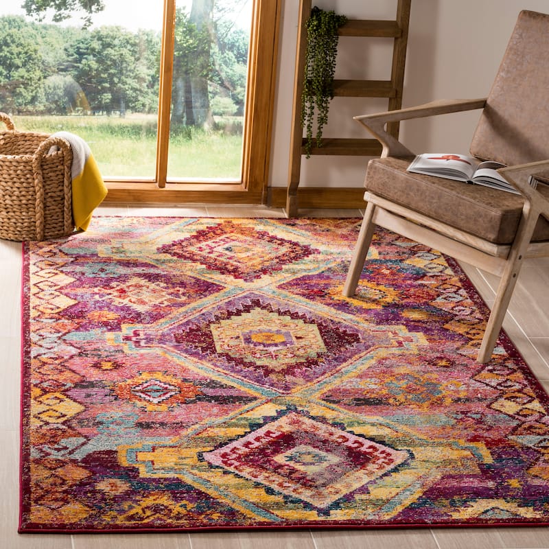 SAFAVIEH Savannah Kokkie Boho Oriental Polyester Rug