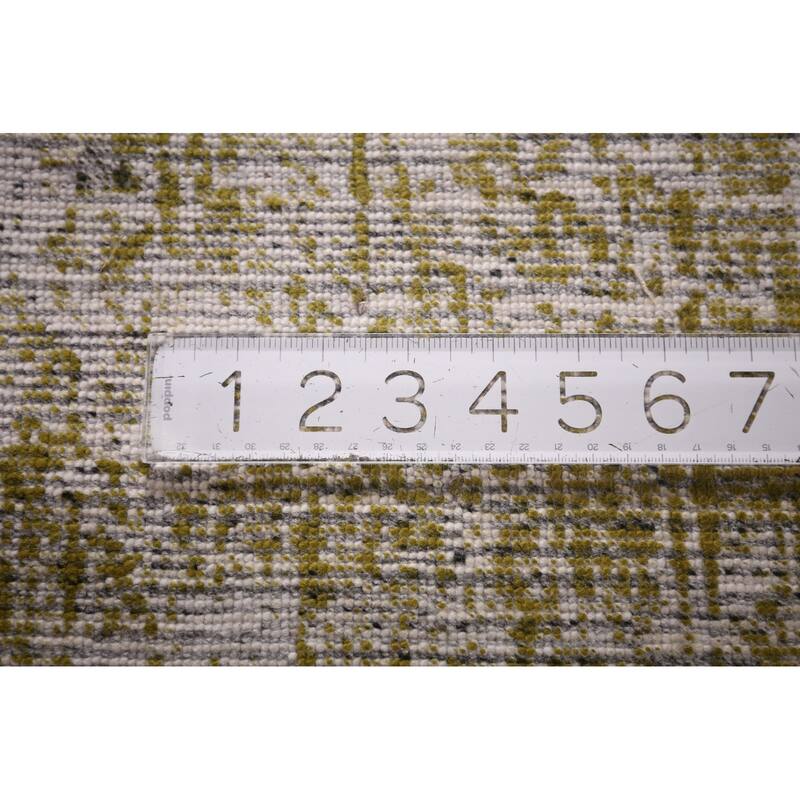 Contemporary Abstract Indian Area Rug Handmade Wool Carpet - 4'11"x 7'11"