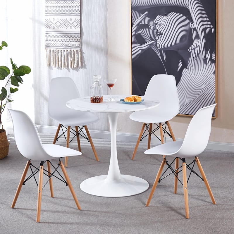 Round Tulip Table with MDF Top, Pedestal Design