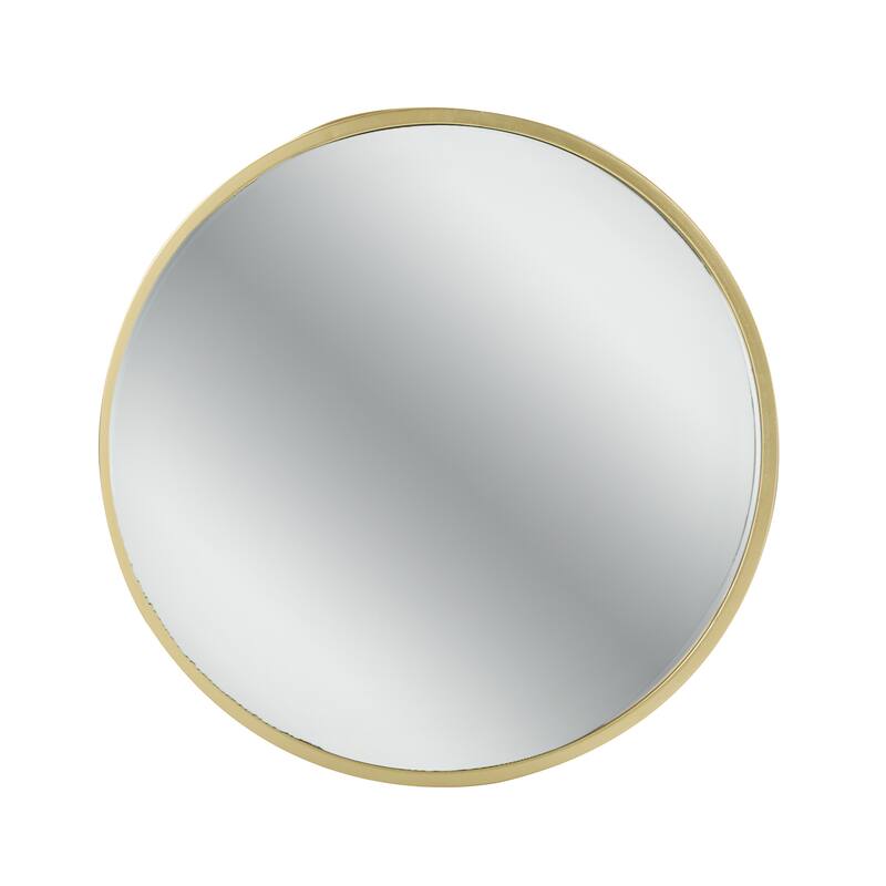 Christopher Knight Home - Elena Modern Side Table with Cylindrical Metal Frame and Mirrored Top
