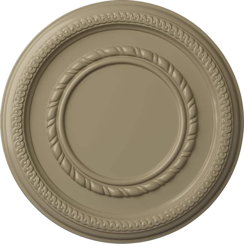 12 5/8"OD x 1 1/8"P Federal Roped Small Ceiling Medallion