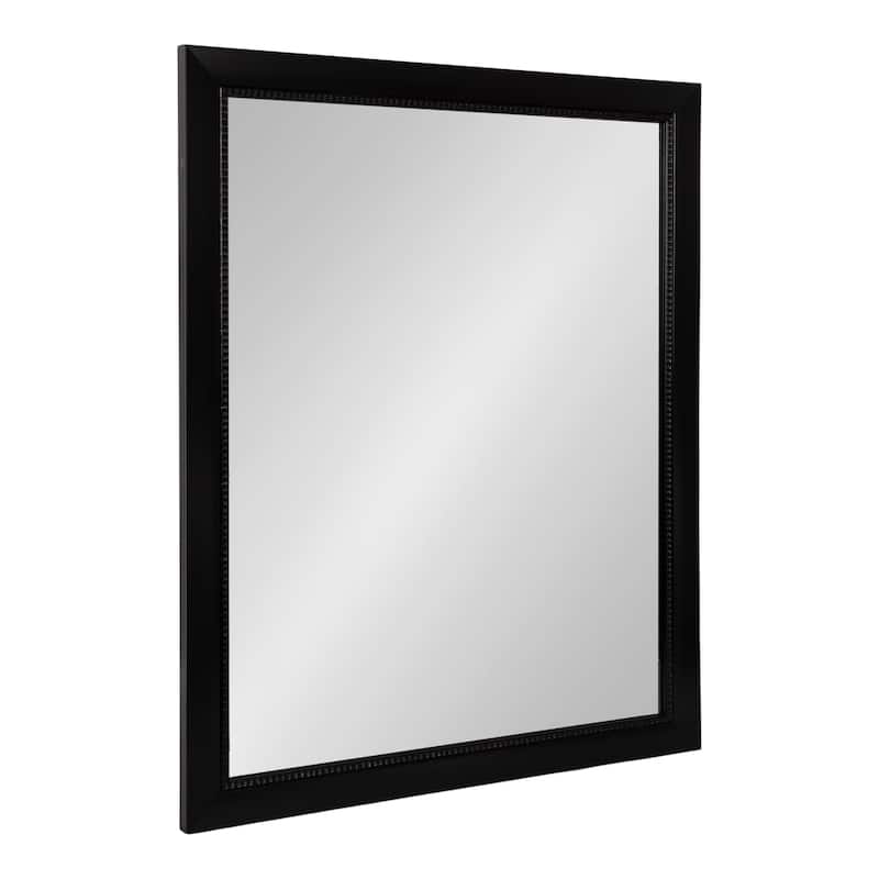 Kate and Laurel Monetta Rectangle Bathrom Wall Mirror - 28x40 - Black