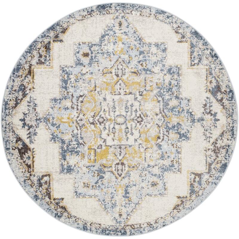 Livabliss Ankara Traditional Area Rug. - 6' 7" x 6' 7" - Round