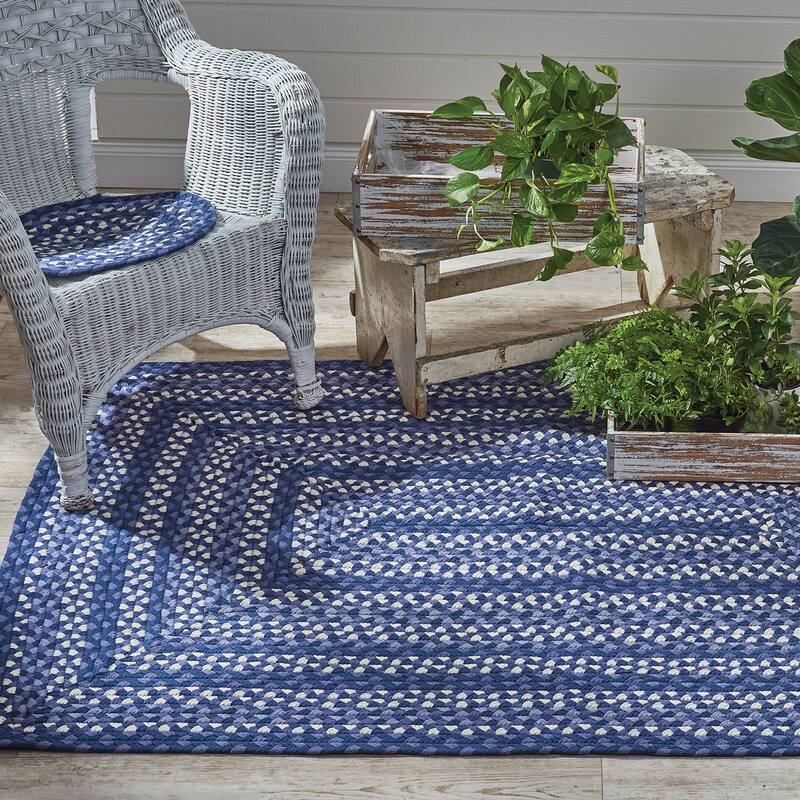 Park Designs Bluestone Braided Rectangular Indoor Rug 48" x 72" - 4'x6'