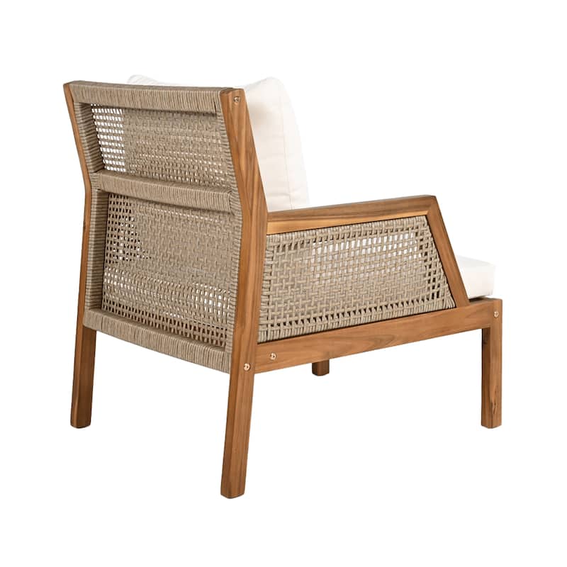 Theresa Outdoor Wicker Arm Club Chair by Christopher Knight Home