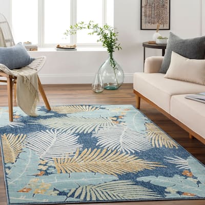 Livabliss Bodrum Coastal Indoor/Outdoor Area Rug