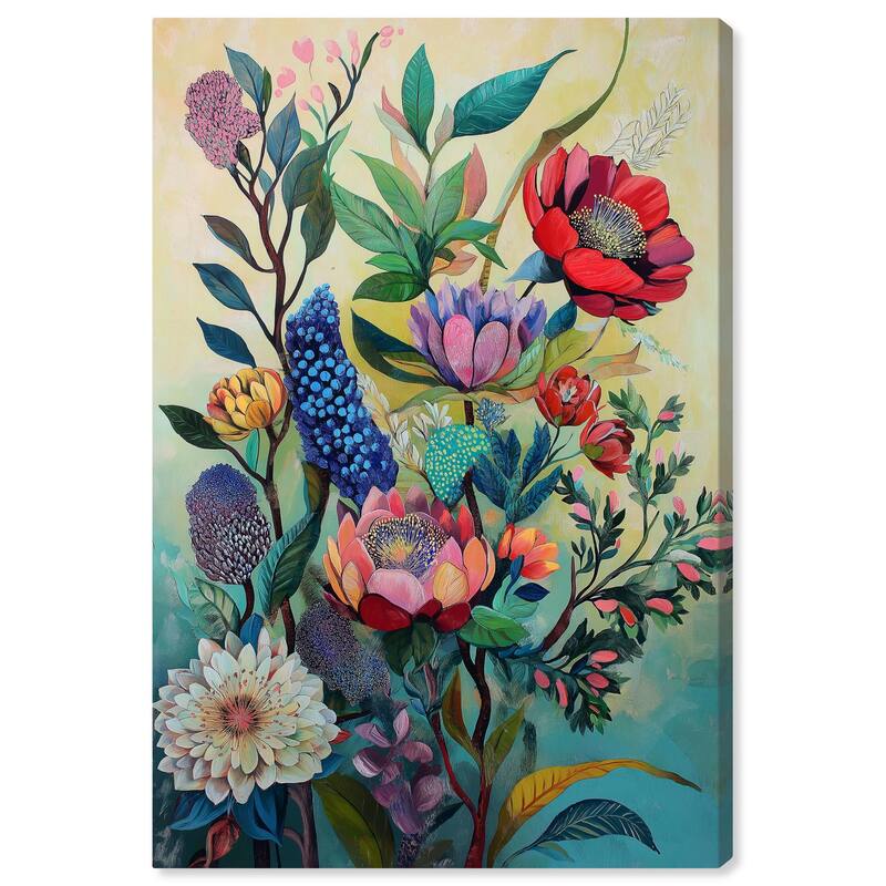 Exotic Bloom Medley II Canvas by Art Remedy, Gallery Wrapped - 20" x 30"