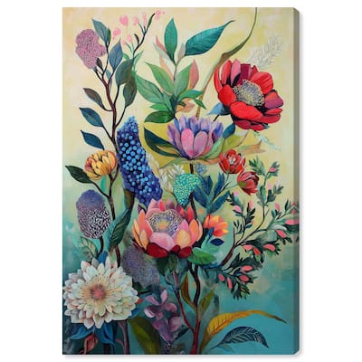 Exotic Bloom Medley II Canvas by Art Remedy, Gallery Wrapped