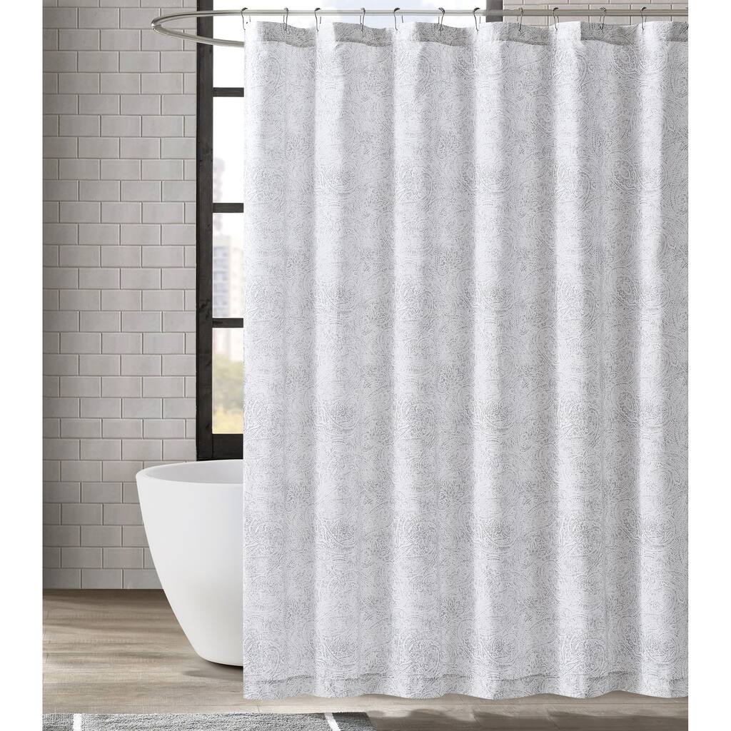 London Fog Sasha Paisley Shower Curtain