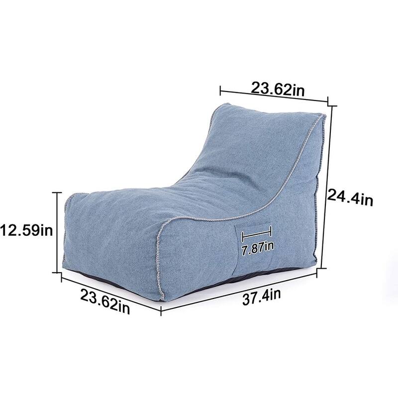 Floor Lazy Gaming Chair Accent Bean Bag Couch