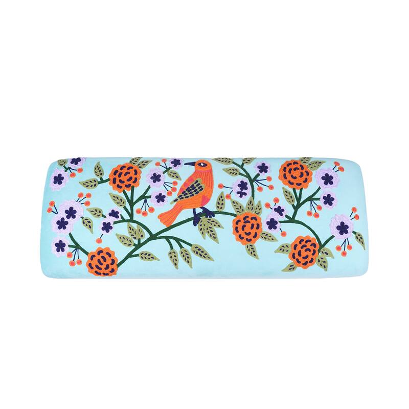 Nico Upholstered Accent Bench Indoor Entryway Bench by Sevita - 47" L x 16" W x 18" H