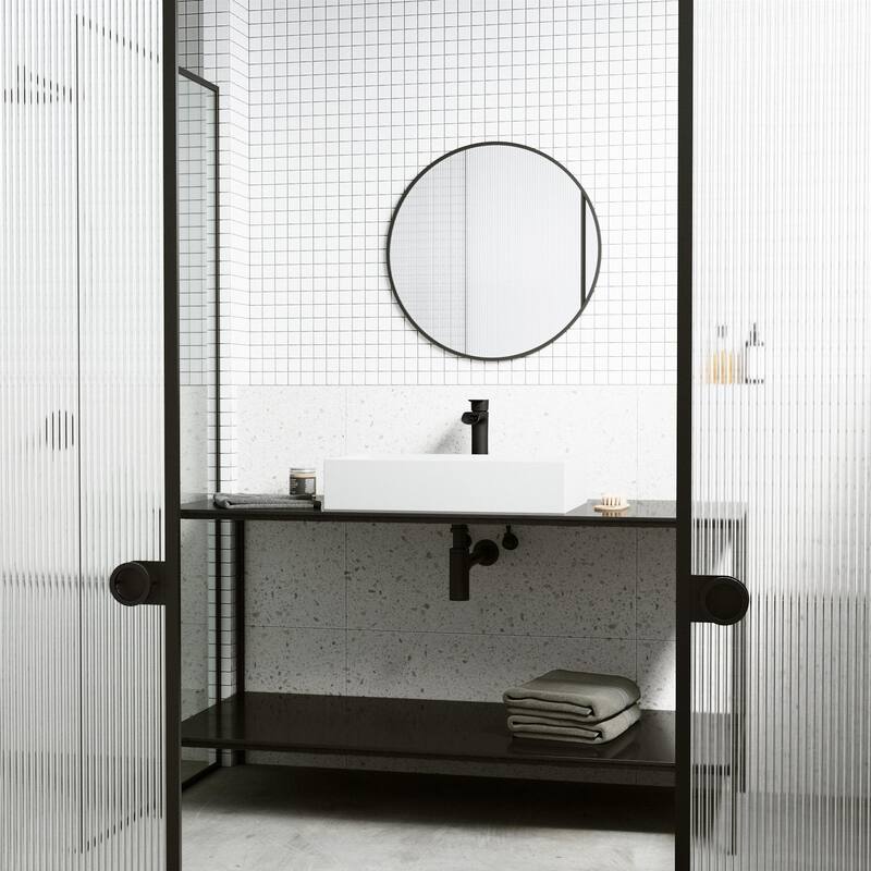 Vigo VGT2041 Montauk 23" Rectangular Stone Composite Vessel Bathroom