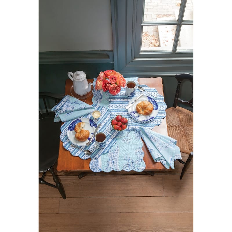Hampstead Toile Cotton Napkin 18 x 18 Set of 4 - Set of 4