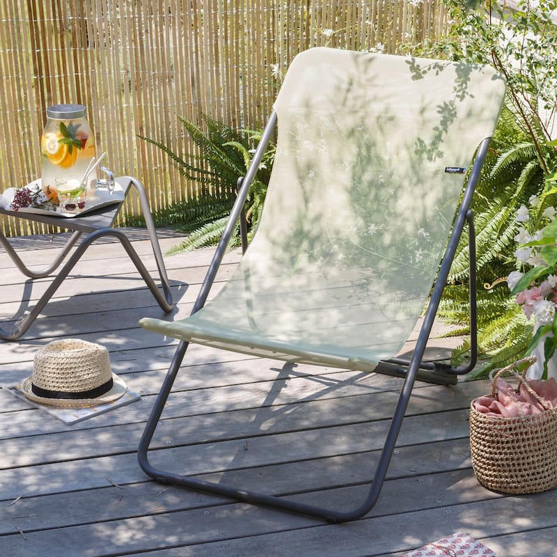 Lafuma Maxi Transat Batyline®ISO Folding Deckchair - Set of 2 - Etamine Yellow