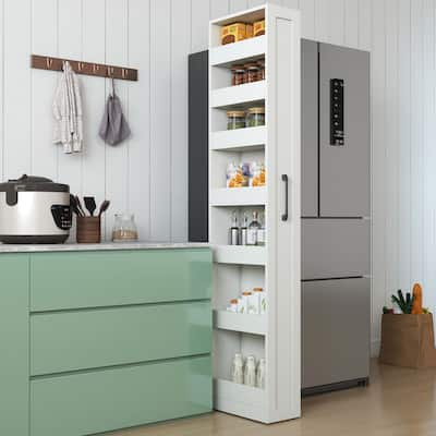 The 7-Tier Space-Saving Organizer – Single-Sided Pull-Out Shelf for Kitchens & Narrow Areas‌