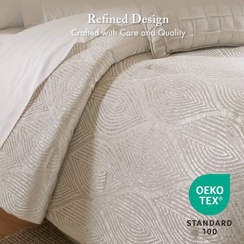 Madison Park Nocturne 10 Piece Jacquard Comforter Set