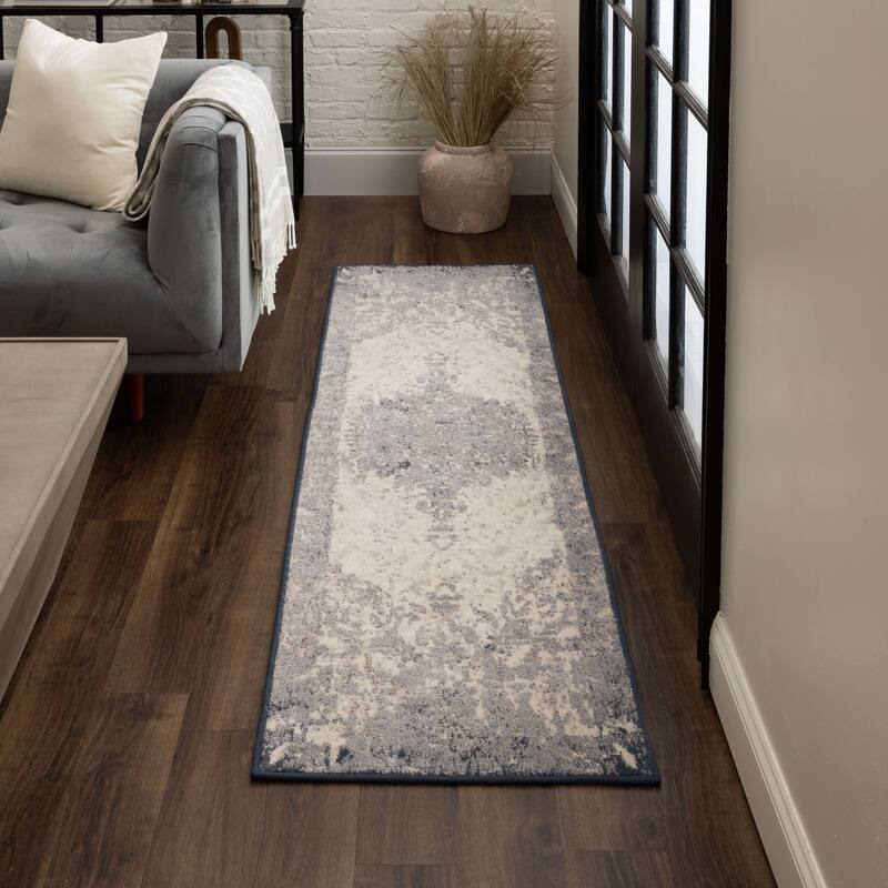 Mohawk Home Marion Distressed Medallion Area Rug