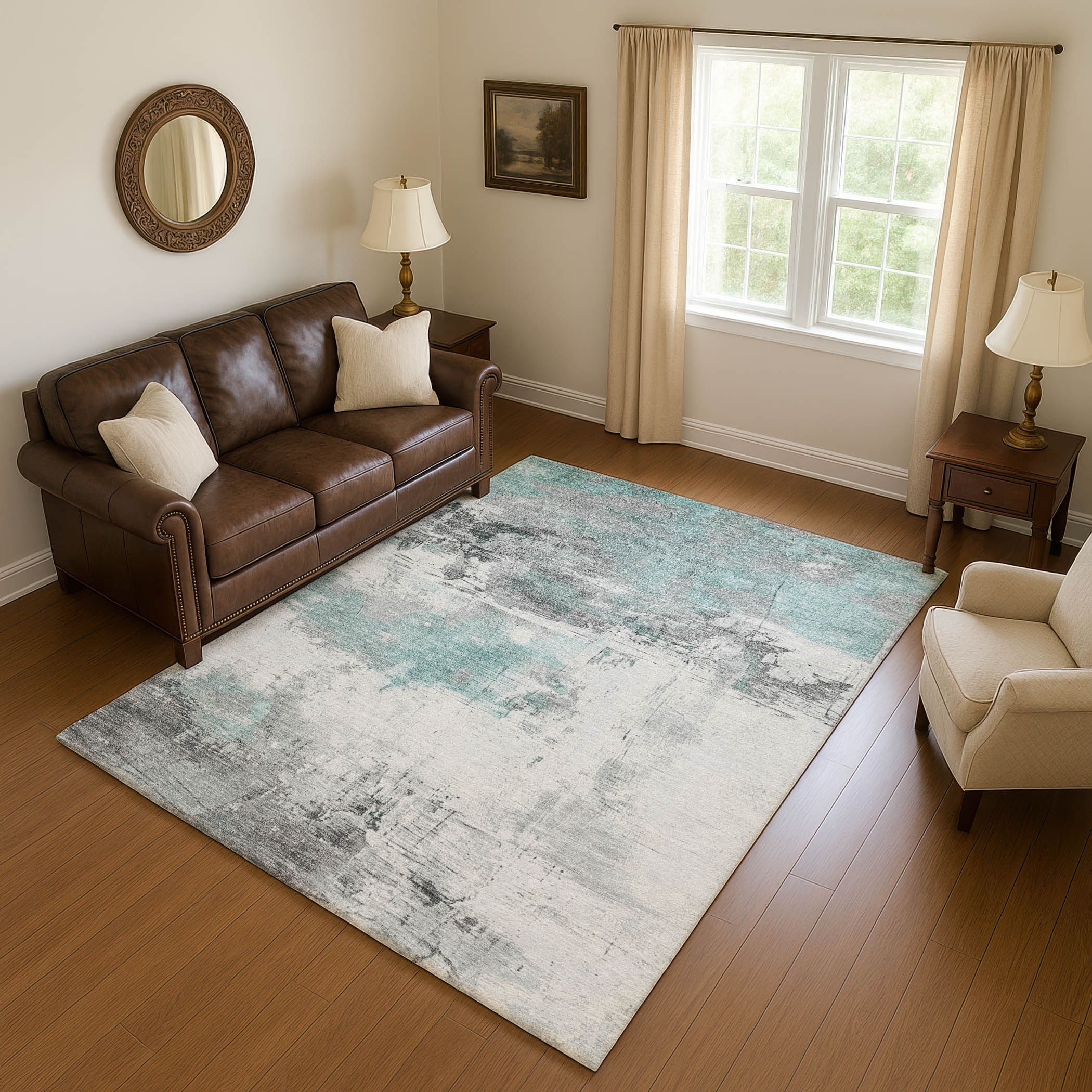 Premium Washable Super Soft Abstract Chic Mayfield Rug