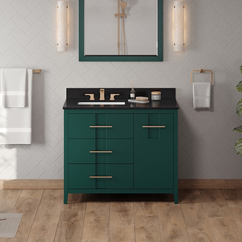 Jeffrey Alexander VKITKAT42R-GRANITE Katara 42" Free Standing Vanity
